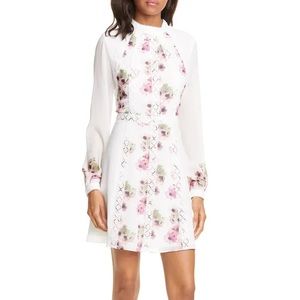 Ted Baker Lace Long Sleeve Dress Size 5 (14)